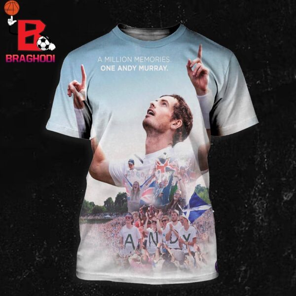 A Million Memories One Andy Murray Wimbledon Tribute To Andy Murray Thank You For Memories All Over Print Shirt