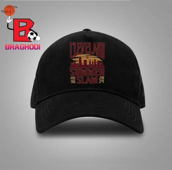 Black Sunset WWE Summer Slam 2024 At Cleveland On August 3rd Snapback Classic Hat Cap