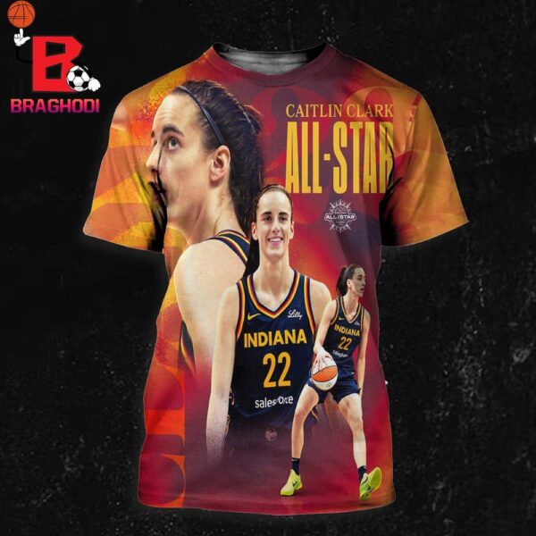 Caitlin Clark Is Selected To 2024 WNBA All Star In Her First Season In WNBA All Over Print Shirt