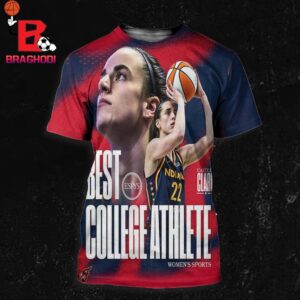 Congratulations To Caitlin Clark For Winning The ESPY For Best College Athlete All Over Print Shirt