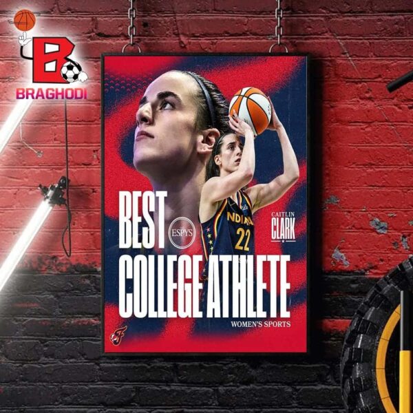 Congratulations To Caitlin Clark For Winning The ESPY For Best College Athlete Home Decor Poster Canvas