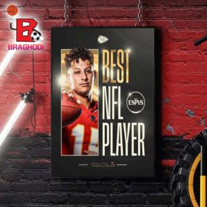 Congratulations To Kansas City Chiefs Patrick Mahomes For Winning The ESPY For Best NFL Player Of The Year Home Decor Poster Canvas