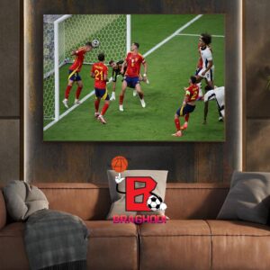 Dani Olmo Save A Goal For Spain Get The Euro 2024 Champions In Germany Home Decor Poster Canvas