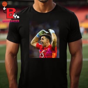 Dibu Emiliano Martinez Save With 2 Incredibles Penalty Saves Help Argentina Advanced To Semi Final Copa America USA 2024 Classic T-Shirt