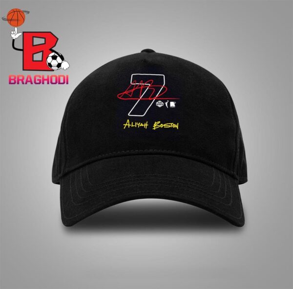 Indiana Fever Aliyah Boston Signature Series Name And Number Tee By Round 21 Snapback Classic Hat Cap