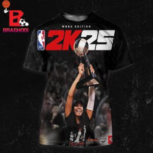 Las Vegas Aces A’ja Wilson Is Officially WNBA Edition Cover NBA 2K25 All Over Print Shirt