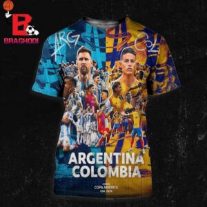 Match Argentina Versus Colombia Is The Grand Final Of The Conmebol Copa America USA 2024 All Over Print Shirt