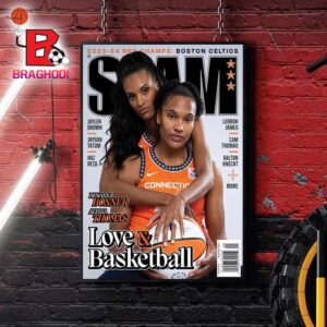 Slam Lastest Cover Issue Love And Basketball Alyssa Thomas And Dewanna Bonner Home Decor Poster Canvas