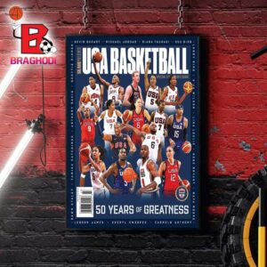 Slam Magazine Presents USA Basketball Special Collector’s Issue 50 Years Of Greatness Home Decor Poster Canvas