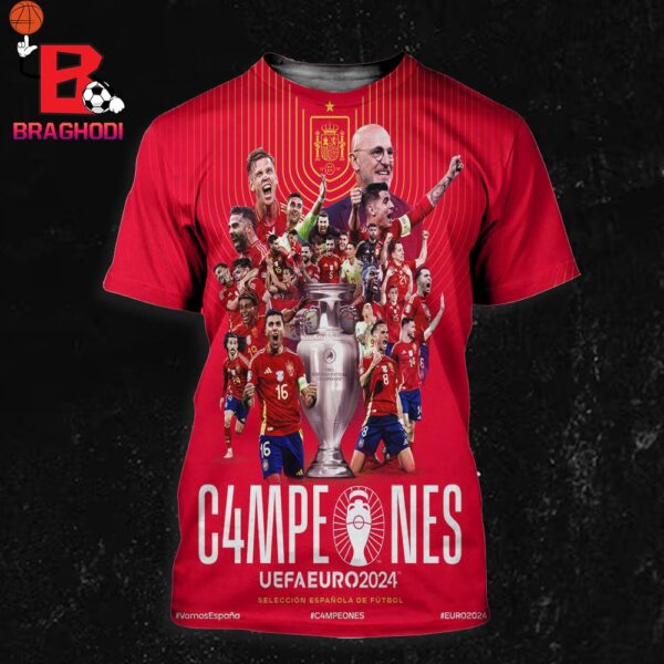 Spain National Football Team Lo Hicimos Somos C4mpeones De Europa UEFA Euro 2024 Champions All Over Print Shirt