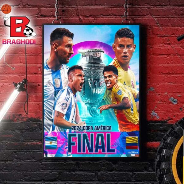 The Match Between Colombia Versus Argentina The Copa America 2024 Final Is Set Home Decor Poster Canvas