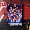 Stephen Curry In Team USA Basketball Uniform 2024 First Olypic For Chef Curry Olympic Paris 2024 Home Decor Poster Canvas