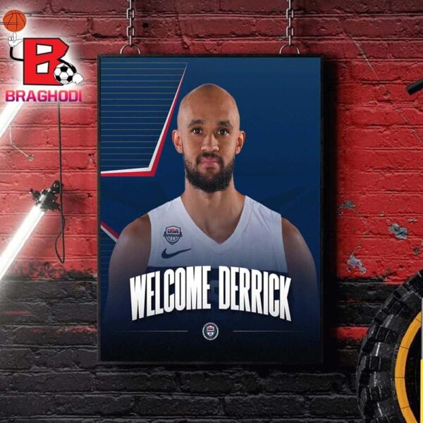 Welcome Derrick White To Join In USA Men National Basketball Team In Olympic Paris 2024 Home Decor Poster Canvas