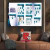 Indiana Pacers Releases Official 2024-2025 NBA Regular Season Schedule Wall Decor Poster Canvas