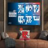 Philadelphia 76ers Release Official 2024-2025 NBA Regular Season Schedule Wall Decor Poster Canvas