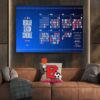 Oklahoma City Thunders Releases Official 2024-2025 NBA Regular Season Schedule Wall Decor Poster Canvas