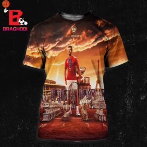 The Goat Novak Djokovic Complete His Collection With Gold Medal At Olympic Paris 2024 All Over Print Shirt