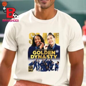 The Unstoppable Team USA Golden Dynasty Slam 251 Cover USA Women’s Basketball Gold Metal Unisex T-Shirt