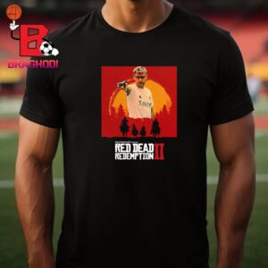 Turkey Shooter Yusuf Dikec With Silver Medal Olympic Paris 2024 In Red Dead Redemption II Style Classic T-Shirt