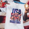 USA Women’s Basketball Nike Unisex 2024 Summer Olympics Gold Medal Team Caricature Classic T-Shirt